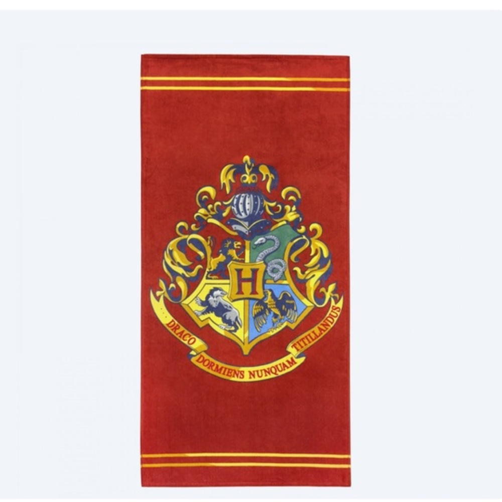 HARRY POTTER Hogwarts Crest large Beach Towel